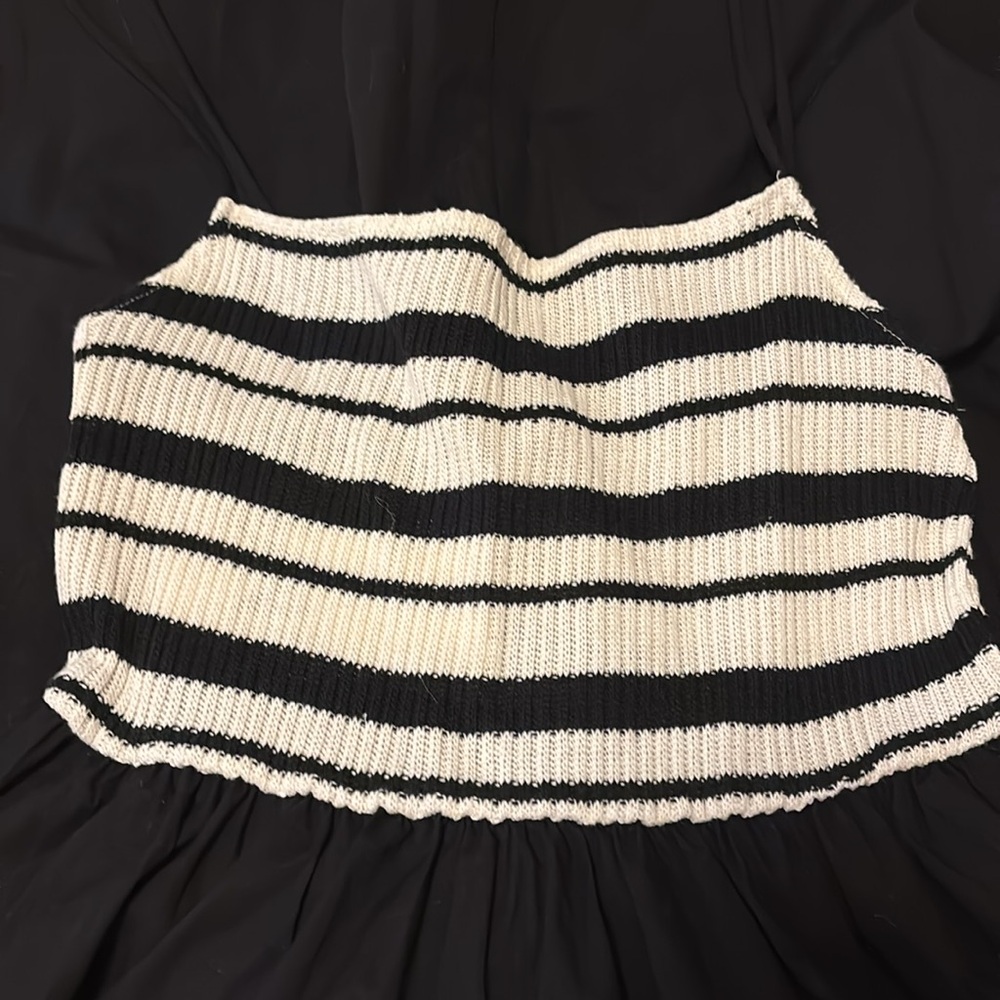 Zara Midi Dress Black/White size medium - Picture 7 of 10
